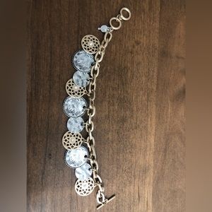 Gold and Silver Toggle Bracelet